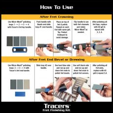 MusicNomad MN860 6 pc. Tracers Fret Finishing Kit 