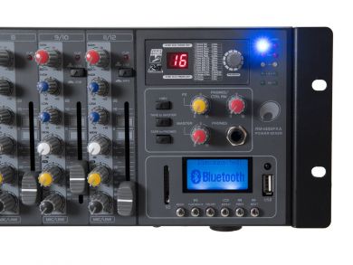 Omnitronic RM-1422FX mikserivahvistin 2x 400W